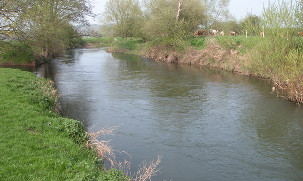 River Lugg and surrounding area