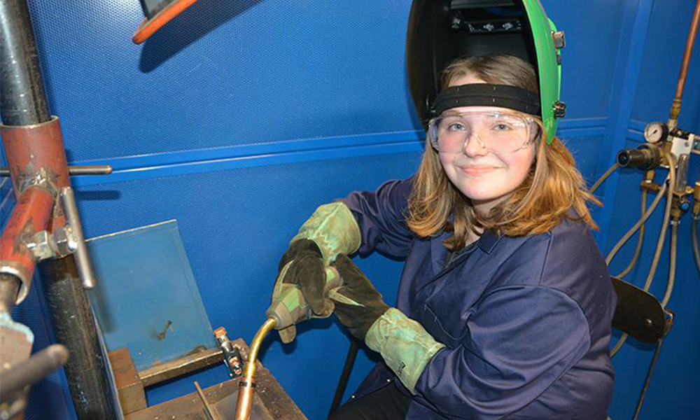 SCG Engineering student welding